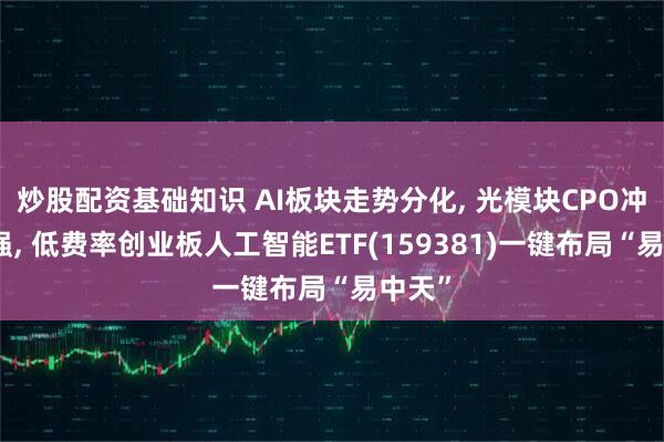 炒股配资基础知识 AI板块走势分化, 光模块CPO冲高走强, 低费率创业板人工智能ETF(159381)一键布局“易中天”