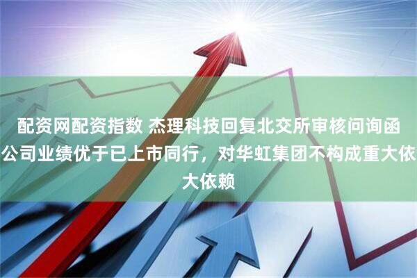 配资网配资指数 杰理科技回复北交所审核问询函：公司业绩优于已上市同行，对华虹集团不构成重大依赖